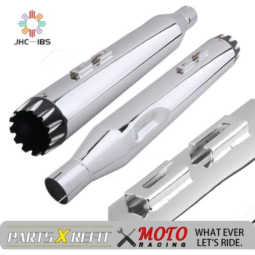 Motorbike 4.5" Exhaust Pipes For Harley Ultra Limited Road King Dresser Electra Road Glide Street Touring 2017-2021