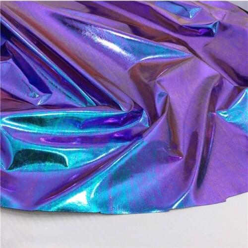 150cm*100cm Gold silver bright bikini fabric Ultra-thin soft elastic decoration ktv wedding performance dance clothing fabric