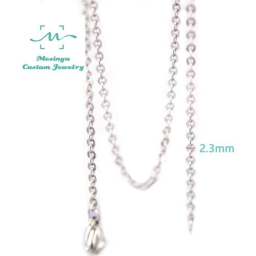 10pcs 2.3mm width 18 30'' shiny most popular 316L S.steel chain neckalce for glass locket pendant necklace
