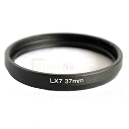 10PCS 37mm Lens Filter Adapter Ring for Pannic Lumix DMC LX7 DMW-FA1 Black