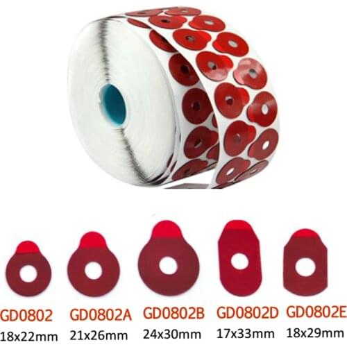 1000pcs/roll Quality Red Optical Eyeglasses lens edging adhesive blocking pad accessories