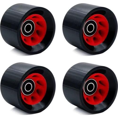 4 Piece Roller Skate Wheels 59X40MM High Speed 95A PU Wheel For Quad Skates Black Patines Wheel DIY Parts Supply