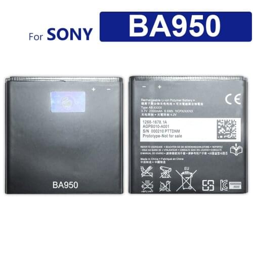 2300mAh BA950 Battery For SONY Xperia ZR SO-04E M36h C5502 C5503 AB-0300 supply tracking number