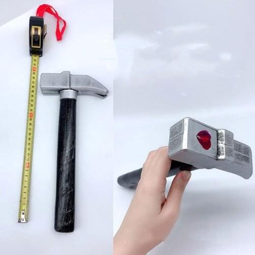 Anime Jujutsu Kaisen Nobara Kugisaki Cosplay Hammer with Nail Prop PVC Weapons for Halloween Carnival Custom Hand Made Prop