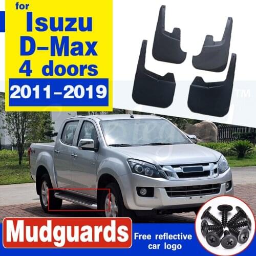 Mudflap for Isuzu D-Max 4-doors 2011~2019 Fender Mud Guard Splash Flap Mudguards Accessories 2012 2013 2014 2015 2016 2017 2018