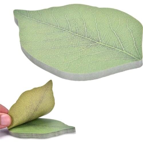 DIY Kawaii Paper Sticker Cute Leaf Memo Pad Sticky Note Pads Korean Stationery ZMONH