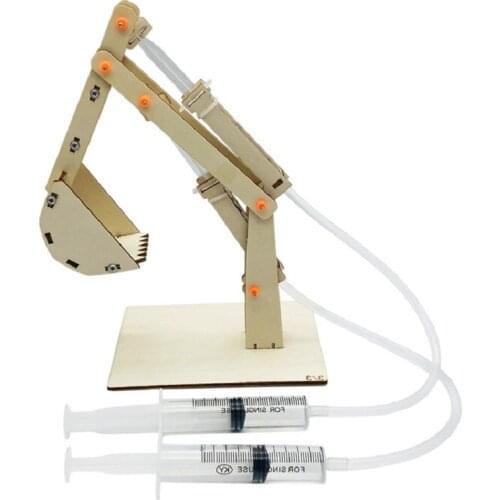 DIY STEM Needle Tube Excavator Model Kit For Kids Physical Science Experiments Toy Set Preschool Educational