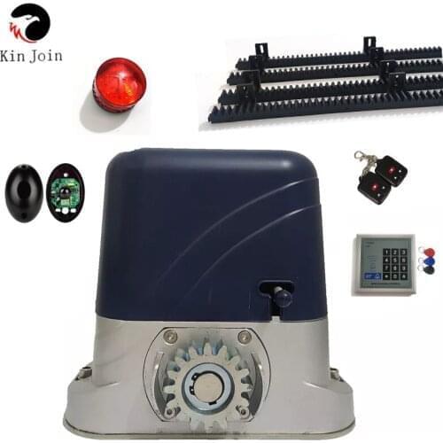 Automatic Sliding Gate Opener with Nylon racks 4m Hardware Sliding Driveway Security Kit Optional