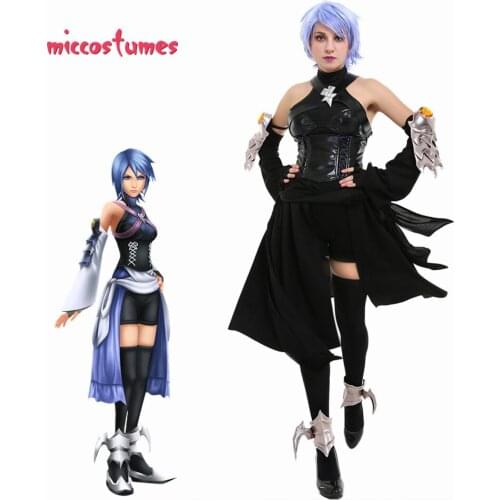 KH III Aqua Cosplay Costume Spandex Anti-Aqua Boss Fight Woman Halloween Outfit