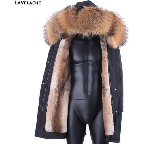Lavelache Men's Parkas With A Hood