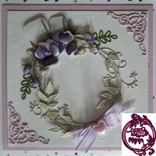 Craft metal cutting dies cut die mold Autumn letter leaf ring Scrapbook paper craft knife mould blade punch stencils dies