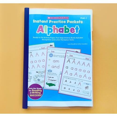 Instant Practice Packet Alphabet Pre K Learning Writing Phonics Preschool Practice Handwriting Workbook In English Books