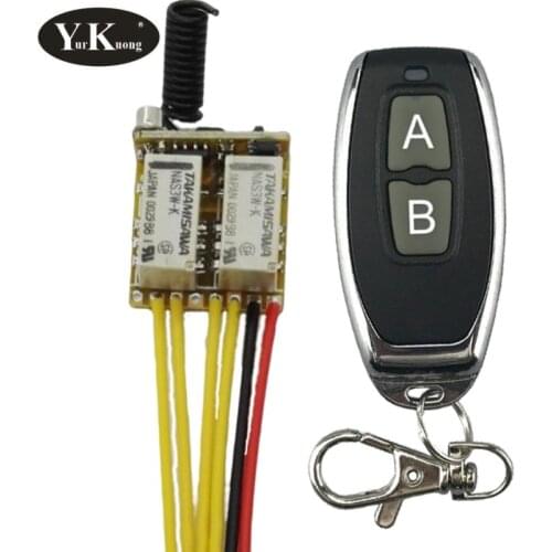 Tiny 2 CH Mini Relay Remote Control Switch Normally Open Close Wireless Switches Key Trigger Button Remote Switch 315 433 mhz