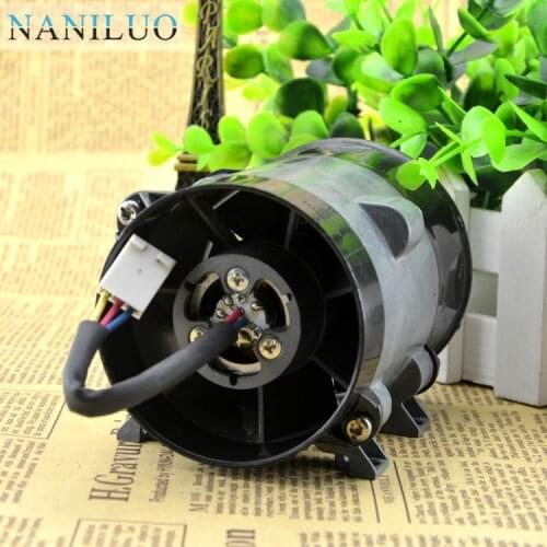 NANILUO 12V 16.5A 10CM super violent metal fan car modified high-power electric turbocharger (thick line)