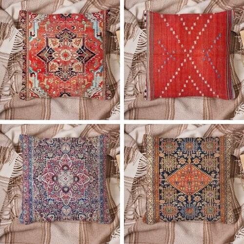 New Design Mandala Indian Ombre Pillow Case Hippie Boho Cushion Cover Pillow Cover Bohemian Pillowcase Sofa Decoration 45*45cm