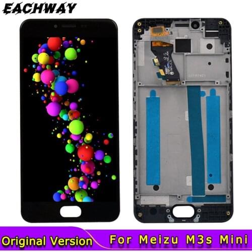 New Tested LCD Meizu M3s Mini LCD Meizu m3s Display Touch Screen With Frame Digitizer Assembly Replacement Accessories M3S Y685H