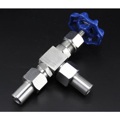 Fit 14/16/18/20mm Tube OD Butt Welding Angle Needle Valve Crane Flow Control 304 Stainless Steel 2230 PSI Water Gas Oil