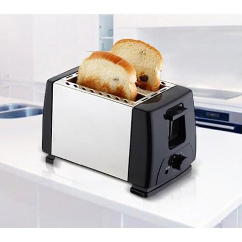 Baking Dishes 750W EU Plug Portable Household Electric Automatic 2 Slice Toaster Bread Baking Machine EU Plug Kitchen Accessory