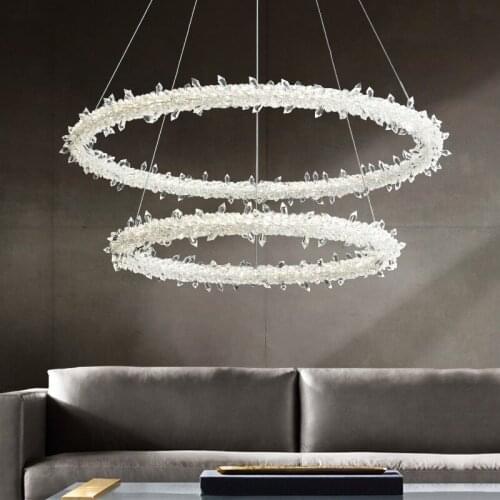 Luxury crystal chandelier living room restaurant light in the bedroom simple personalized art decoration Nordic lamps