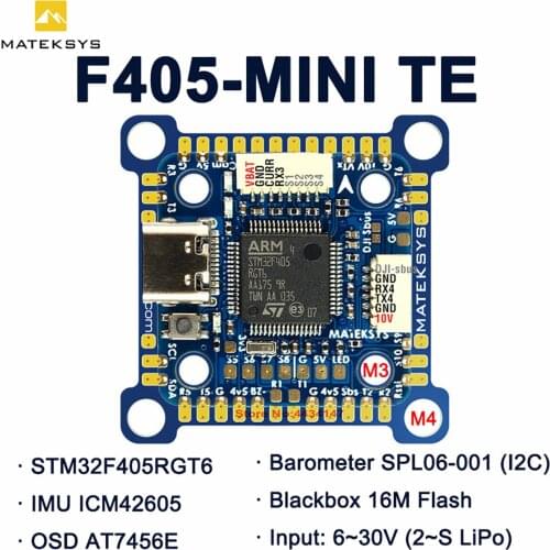 Matek System F722 mini se Flight Controller OSD Dual Gyro/Acc 32M Flash 5V/2A BEC F722-mini-se FC with OSD for DIY FPV Racing
