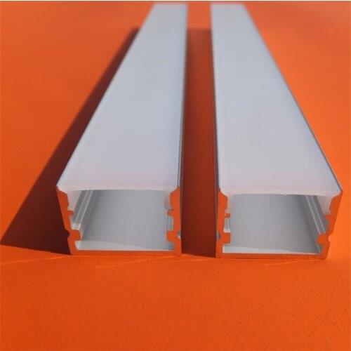 Free shipping aluminium profile extrusion led strips light 2m/pcs 50m/lot aluminum profile with milky cover and ends