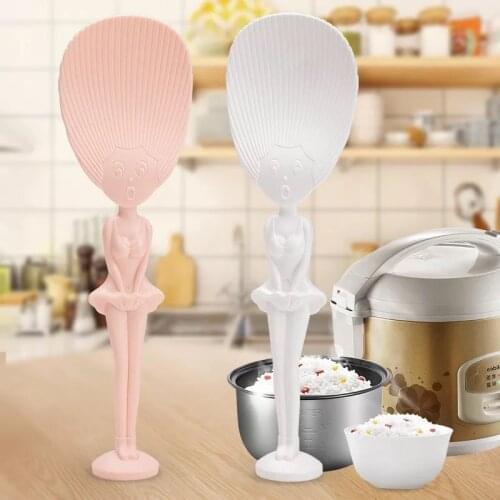 Unique Personality Rice Scoop Rice Scoop Can Stand Household Rice Scoop Rice Cooker Non-stick Rice Plastic Rice Scoop Rice Scoop