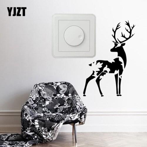 YJZT Lovely Deer Home Decor Creative Pattern Wall Switch Sticker Vinyl Decal Cartoon Animal 17SS-0482