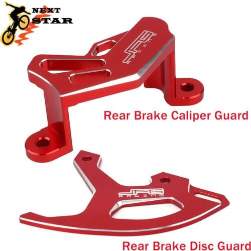 CNC Rear Brake Disc Caliper Guard Protector Cover For HONDA CRF250R CRF450R CRF450RX CRF250X CRF450X CRF 450R 250X 2004-2017