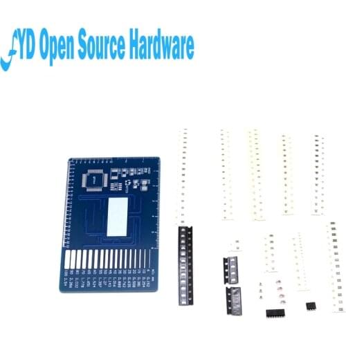 1PC 3~12V New Both Sides SMT SMD Electronic Component Welding Practice Board PCB Soldering DIY Kit Skill Training Mini Version