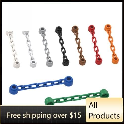 10PCS Assembles Particles 92338 1x6 Chain Building Blocks Bricks Kit Part High-Tech Education Toy For Children Gift