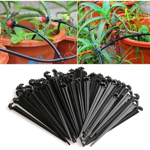 100Pcs/Set 4/7mm Micro Hose Fixed C-Type Holders Drip Irrigation Accessories