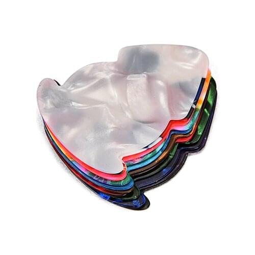 100Pcs Colorful Celluloid Guitar/Bass Pick Plectrum for String Instrument