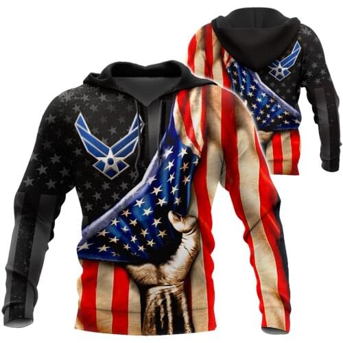 2021 US Veteran Military Army Suit Soldier Camo Autumn Pullover NewFashion Tracksuit 3DPrint Men/Women Casual Hoodies A-303