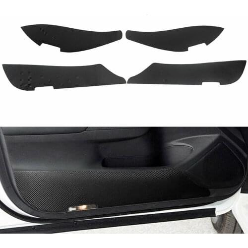 4pcs/set Carbon Fiber Door Anti-Kick Anti-Dirty Guard Cover Pad Film Sticker For Nissan Teana Altima 2013-2018