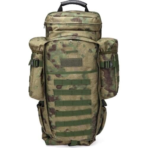 70L Army Military Combined Backpack Multifunction Rifle Rucksacks Men Travel Trekking Tactical Assault Bags