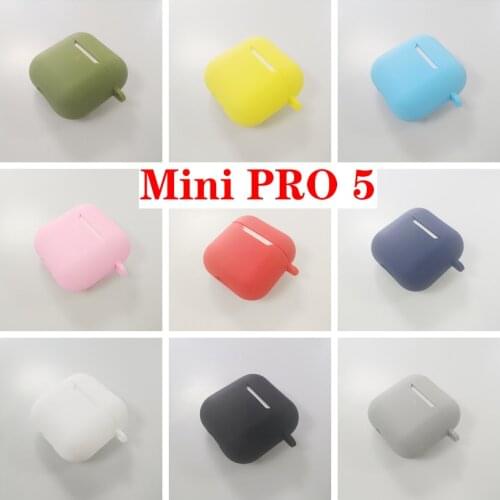 Mini Pro 5 TWS Case i12 i11 Wireless Bluetooth Earphone Cover Mini Pro5 Cover Silicone Anti-fall Protective Accessories Pro 4