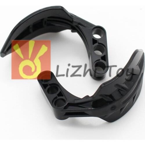 Blocks Technology Parts Grabber Arm Claw Hook with 3L Liftarm Thick Type 2 MOC Accessory Mechanical Car Bulk Compatible with