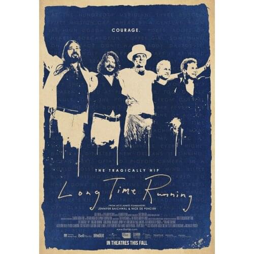 Long Time Running Movie The Tragically Hip Silk Fabric Wall Poster Art Decor Sticker Bright