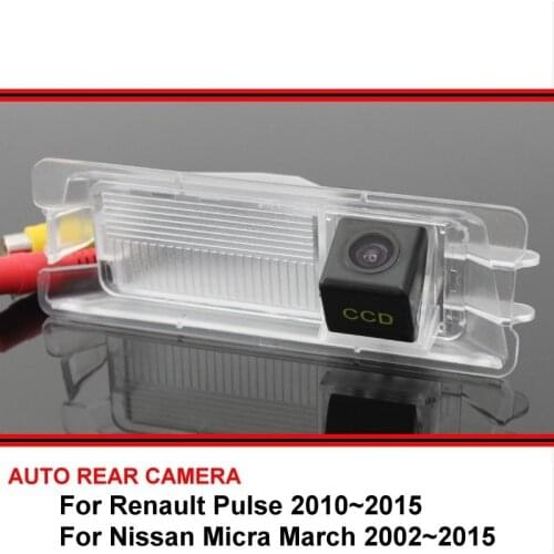 For Renault Pulse Nissan Micra March Car Parking Backup Camera Rear View Camera Reversing Park Camera sony HD CCD Night Vision