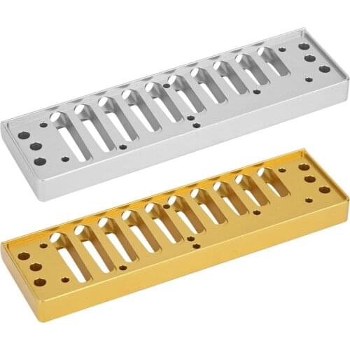 Harmonica Comb 10‑Hole Blues Harp Comb Parts for HOHNER SP20 Aluminum Alloy Harmonica Harp Comb Musical Instrument