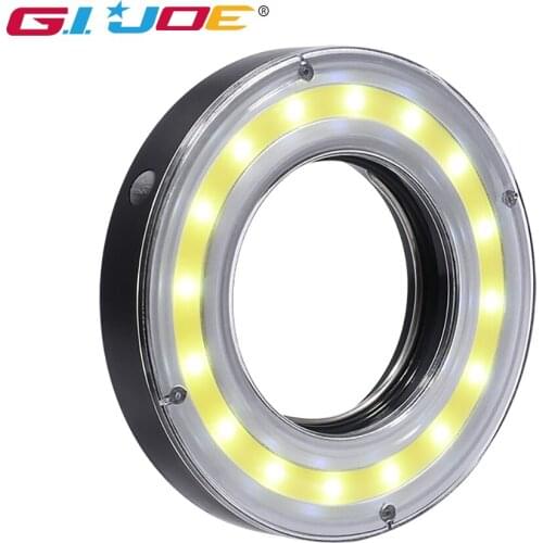 GIJOE led tent lamp cob camping light use 3*AAA battery waterproof round mini portable floodlight camp night lights lantern