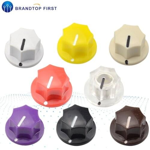 6.35mm Guitar effect pedal AMPS jazz bass Skirted Plactic Knob