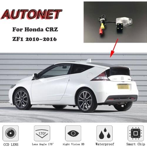 AUTONET HD Night Vision Backup Rear View camera For Honda CRZ ZF1 2010~2016 CCD/license plate Camera