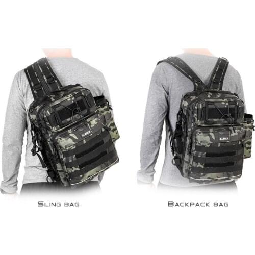 10L Camouflage Tackle Bag Waterproof Single Shoulder Crossbody Bag Large Capacity Fishing Bag Fishing Accessory For Camping