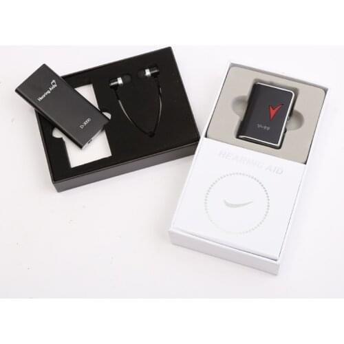 Pocket Hearing Aid Aids for The Elderly 2 Earplugs Digital Ear Hearing Devices Amplifiers Hearing Impaired Adjustable Volume