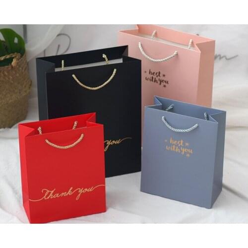 Private Label Hot Stamping Gold LOGO White Paper Branded Jewelry Box Gift Bags for Jewelry Packaging --XP2258