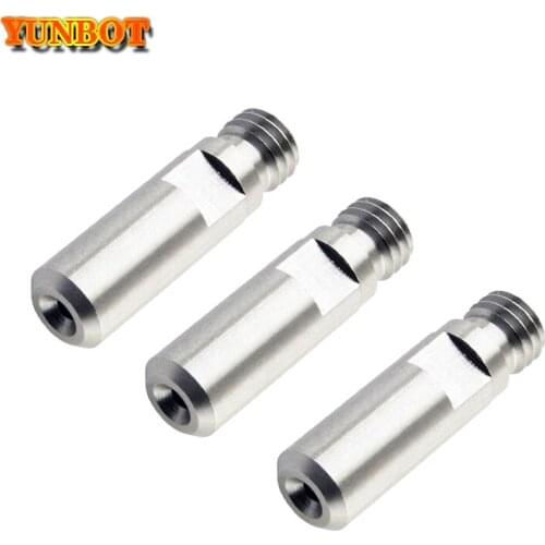 MK10 Extruder MK10 MK2 Stainless Steel Throat heat break M7 Threaded All-metal Throat For 3D Printer Parts 1.75mm filament
