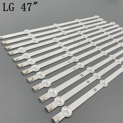 New original) Kit 12 PCS LED backlight strip for LG 47LN 47LA620S 47LN5400 6916L-1174A 6916L-1175A 6916L-1176A 6916L-1177A