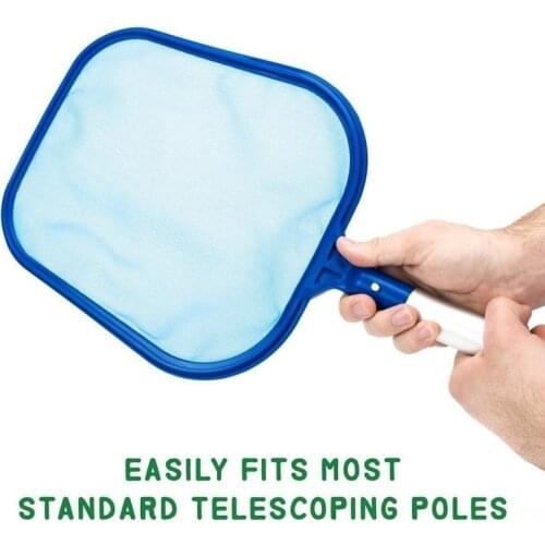 Fine Mesh Pool Cleaner Net Rake Skimmer Swimming Pool Leaf Cleaning Tools Supplies Outdoor Accessories