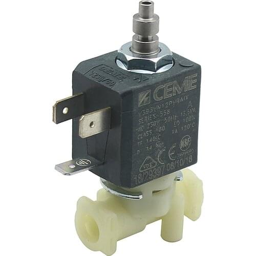 Original CEME V393 3/2 Way NC Direct Acting AC230V 50HZ 14bar Water Fluid Air Steam Plastic Food Grade Solenoid Electric Valve